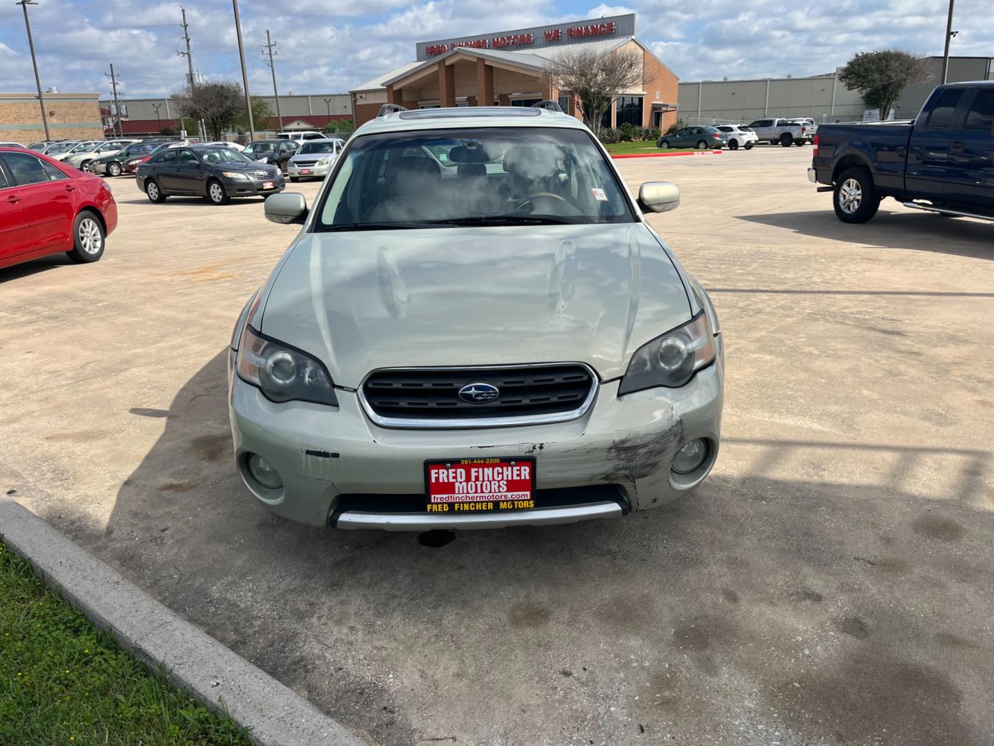 2005 GOLD /TAN Subaru Outback 3.0R L.L.Bean Edition Wagon (4S4BP86C354) with an 3.0L H6 DOHC 24V engine, 5-Speed Automatic Overdrive transmission, located at 14700 Tomball Parkway 249, Houston, TX, 77086, (281) 444-2200, 29.928619, -95.504074 - Photo#1